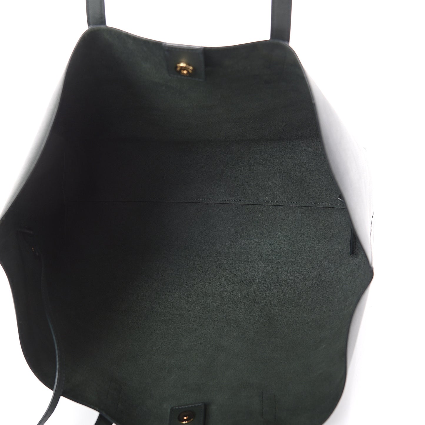Calfskin Large Shopping Tote Dark Green