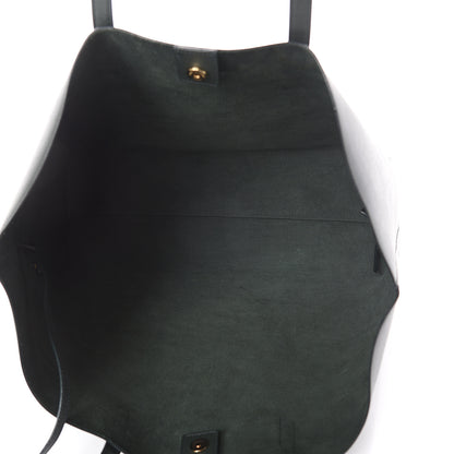 Saint Laurent Calfskin Large Shopping Tote Dark Green 4 of 8