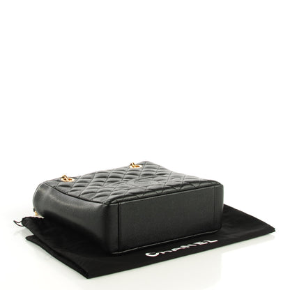Chanel Caviar Quilted Petit Shopping Tote PST Black 4 of 7