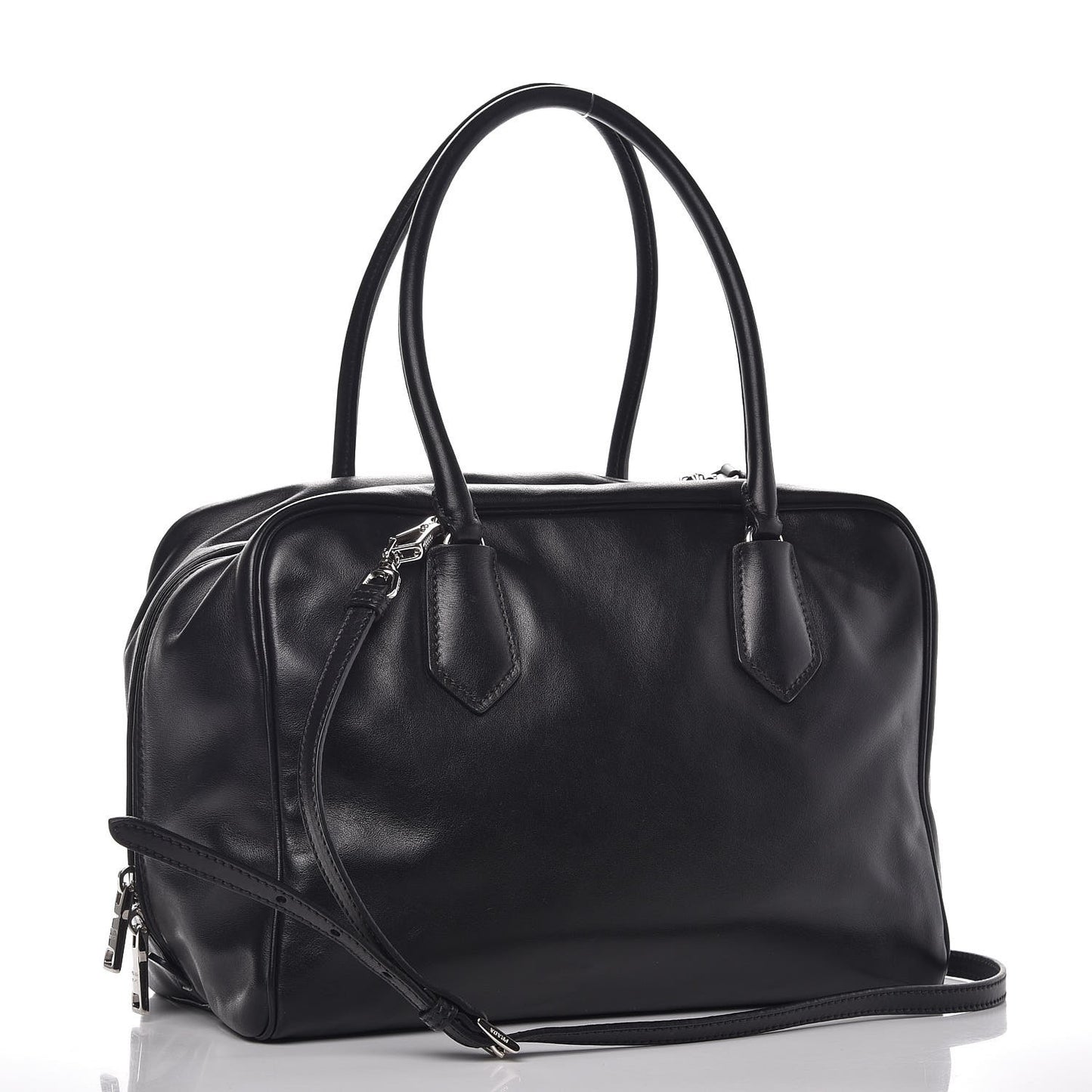 Soft Calf Large Inside Tote Black Mughetto