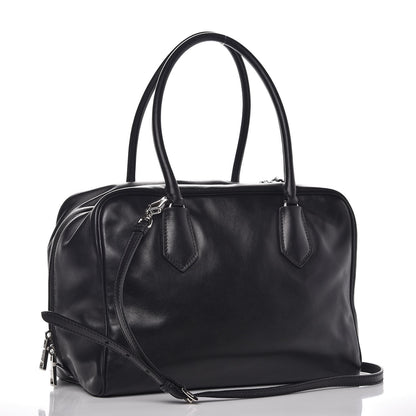 Prada Soft Calf Large Inside Tote Black Mughetto 4 of 13