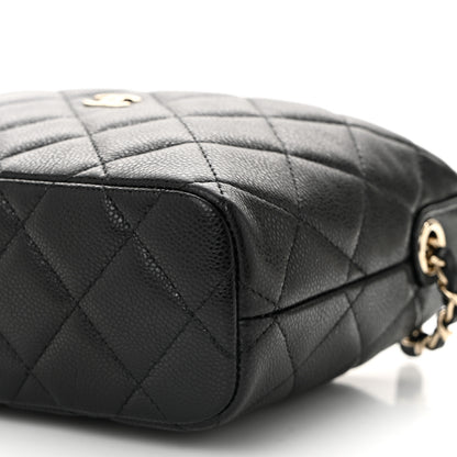 Chanel Caviar Quilted Hobo Black 10 of 11