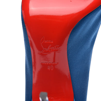 Christian Louboutin Satin Corneille 100 Pumps 40 Positano 7 of 9