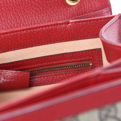 Gucci GG Supreme Monogram Small Queen Margaret Top Handle Bag Red 9 of 10