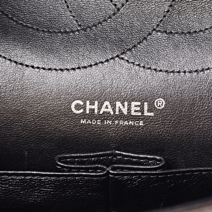 Chanel Metallic Aged Calfskin Quilted 2.55 Reissue 226 Argent Fonce 6 of 11