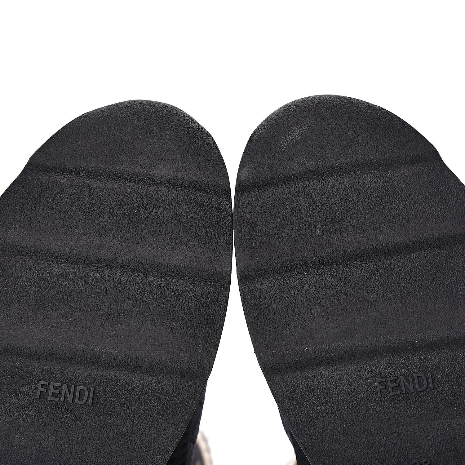 Fendi Stretch Knit Jacquard FF Sock Sneakers 38 Black 9 of 9