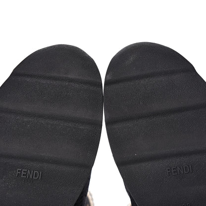 Fendi Stretch Knit Jacquard FF Sock Sneakers 38 Black 9 of 9