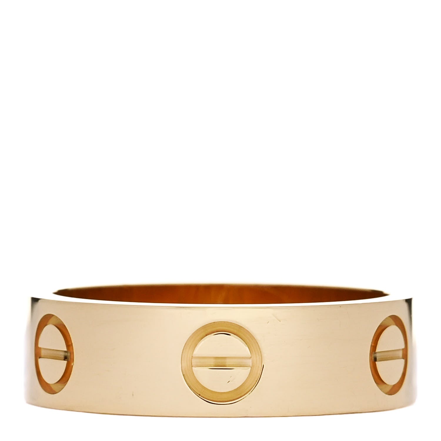 Cartier 18K Yellow Gold 5.5mm LOVE Ring 53 6.5 3 of 5