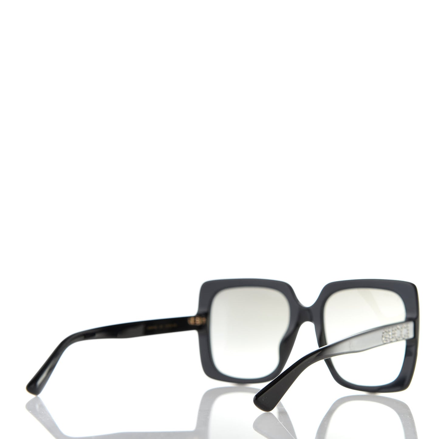 Crystal Square Frame GG Sunglasses GG0418S Black
