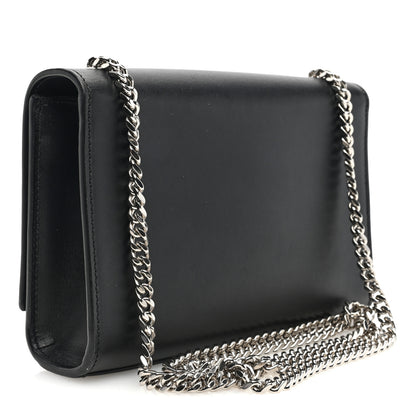 Saint Laurent Smooth Calfskin Small Classic Monogram Kate Tassel Satchel Black 3 of 9
