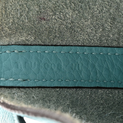 Hermes Taurillon Clemence Picotin Lock 22 MM Bleu Atoll 7 of 12