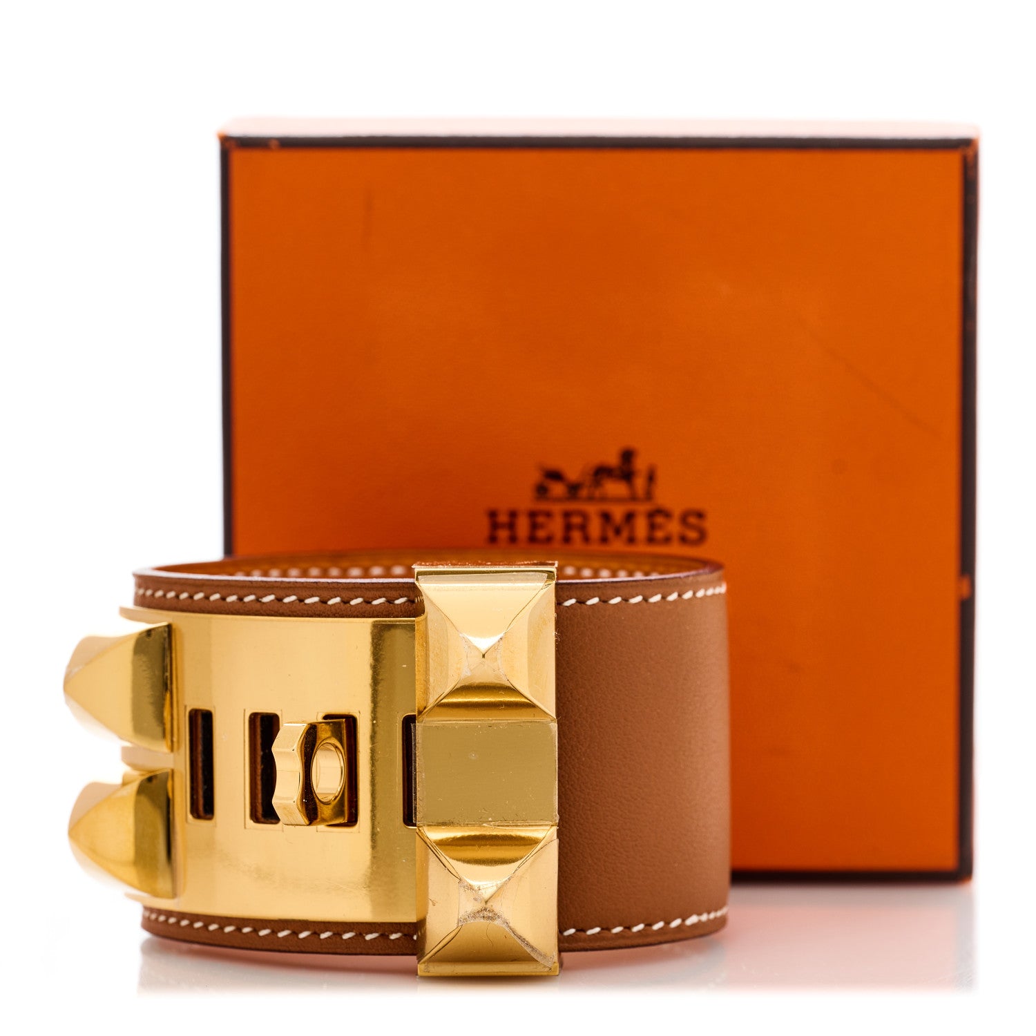 Hermes Swift Collier de Chien CDC Bracelet T2 Gold 6 of 6