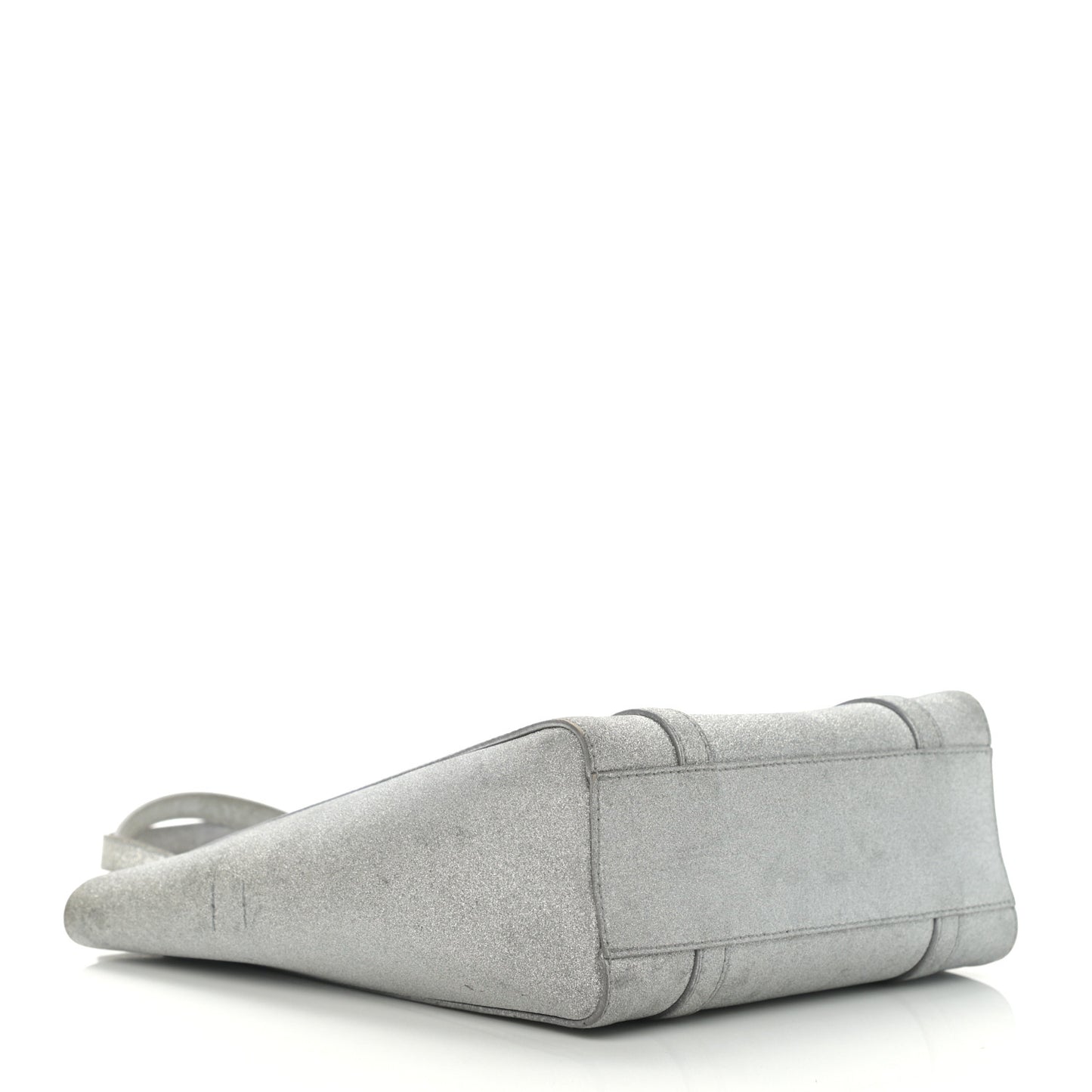 Glitter Calfskin XXS Everyday Tote Silver