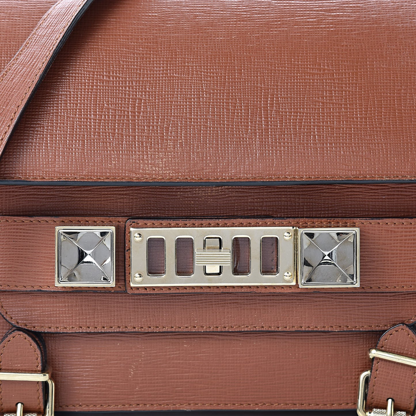 Linosa Calfskin PS11 Classic Shoulder Bag Nice Tan