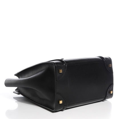 Celine Smooth Calfskin Mini Luggage Black 4 of 7