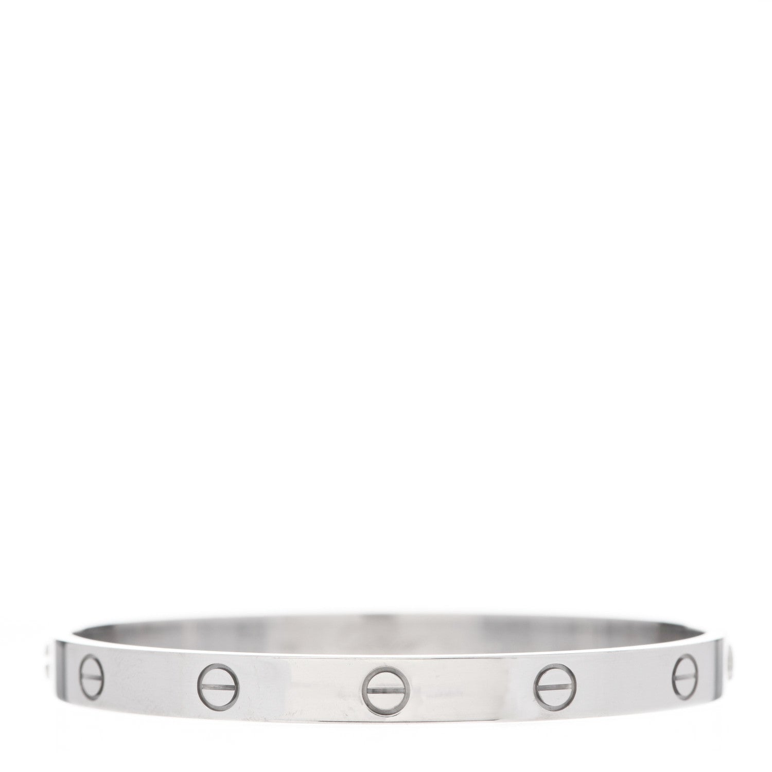 Cartier 18K White Gold LOVE Bracelet 19 1 of 5