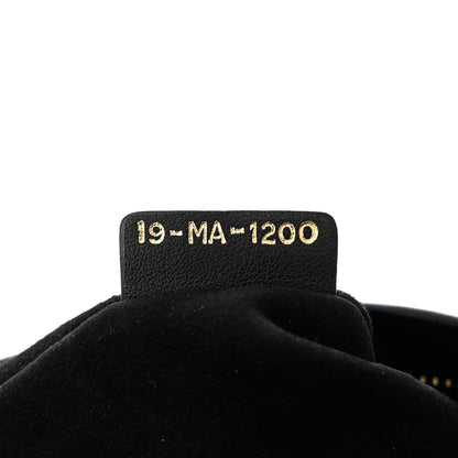 Christian Dior Calfskin Embossed Logo Zip Clutch Black 7 of 7