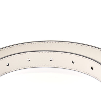 Gucci Calfskin Double G 20mm Belt 85 34 Mystic White 6 of 8