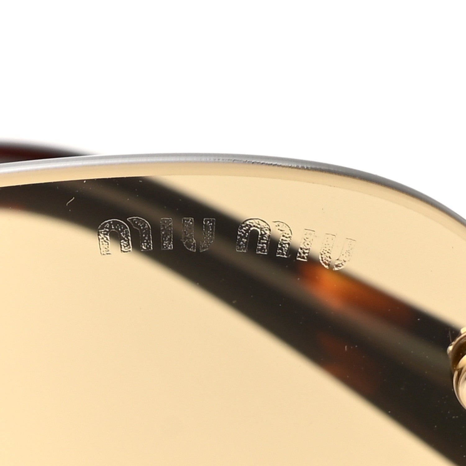 Miu Miu Metal Aube Sunglasses SMUA54 Gold Camomile 8 of 9