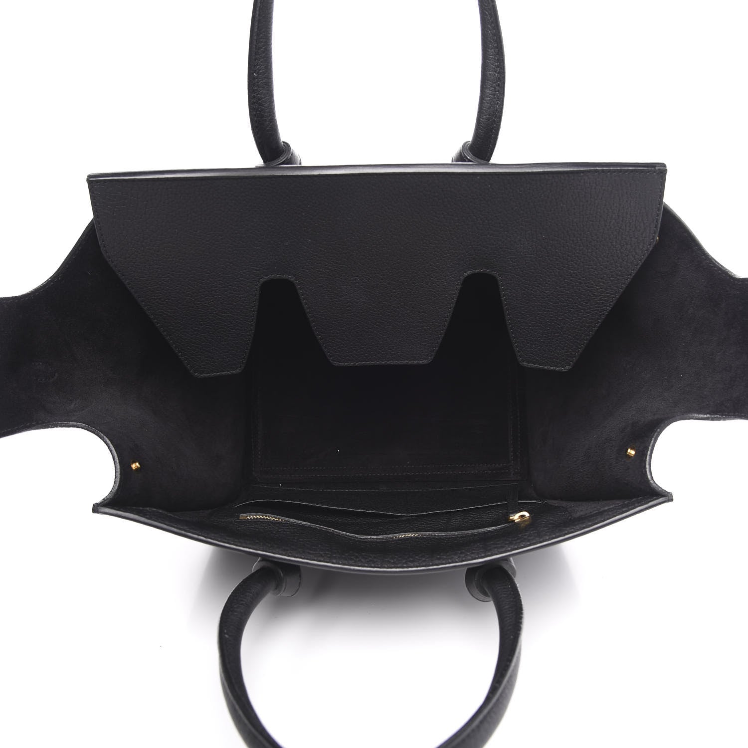 Celine Crisped Calfskin Small Tie Knot Tote Black 5 of 11