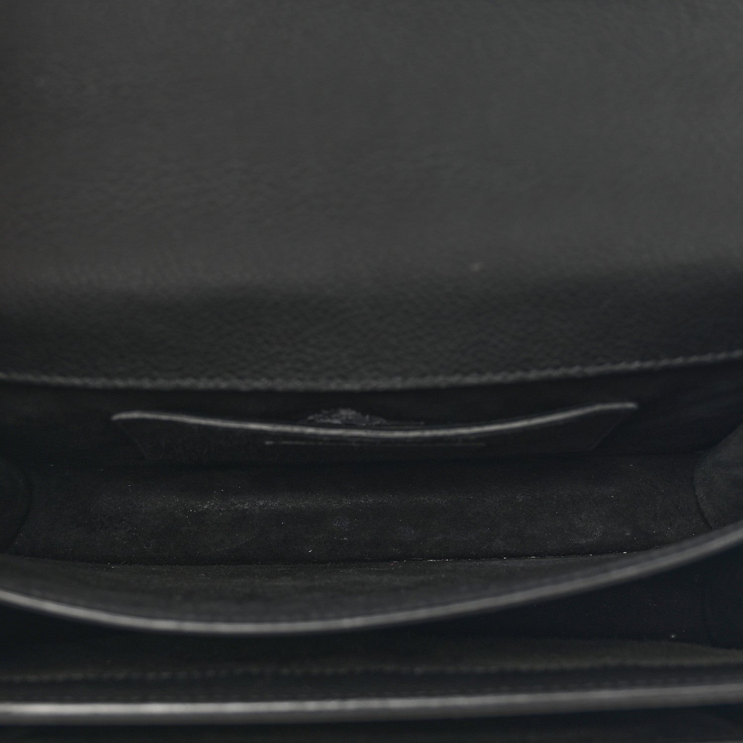 Saint Laurent Grained Calfskin Medium Monogram Sunset Satchel Black 5 of 13