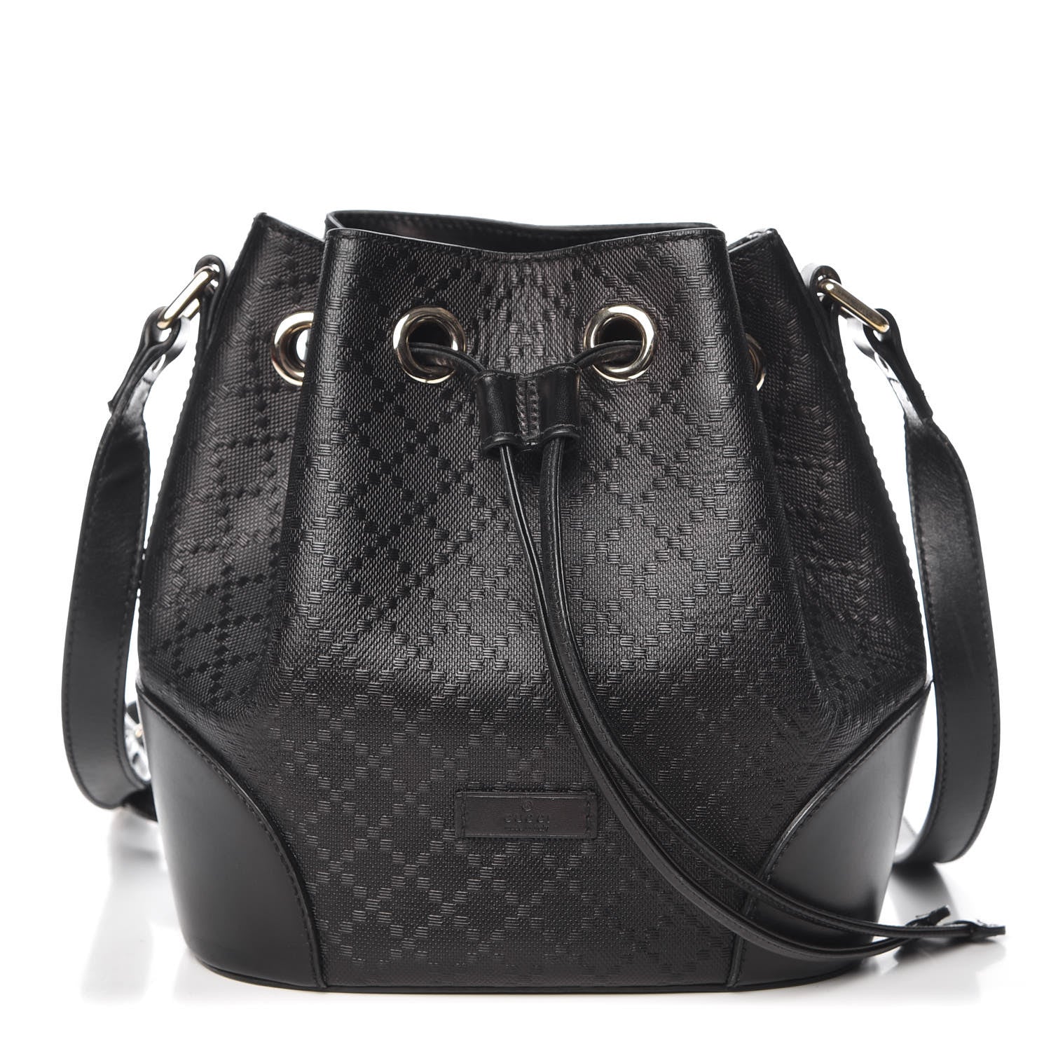 Gucci Bright Diamante Small Bucket Bag Black 1 of 12