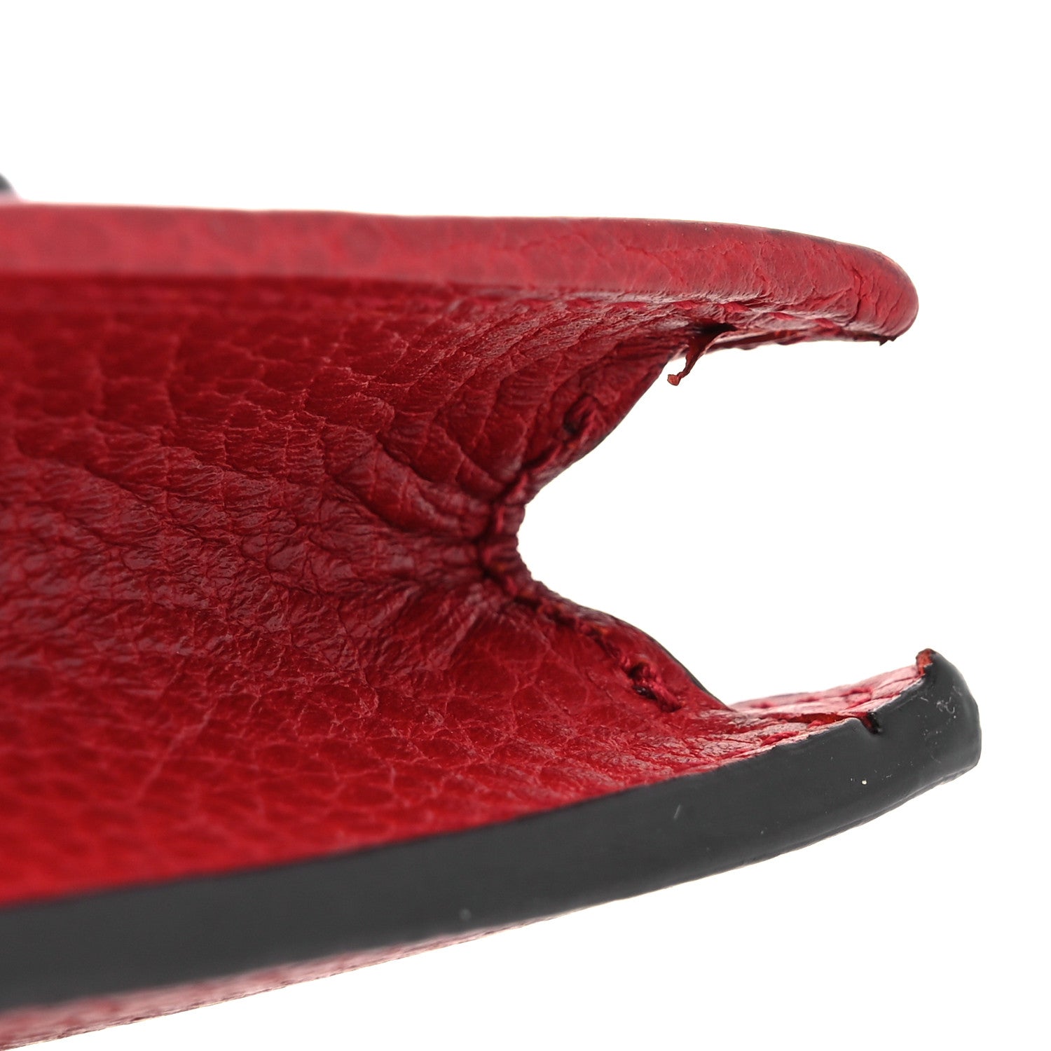 Gucci Dollar Calfskin Interlocking G Chain Wallet Red 14 of 15