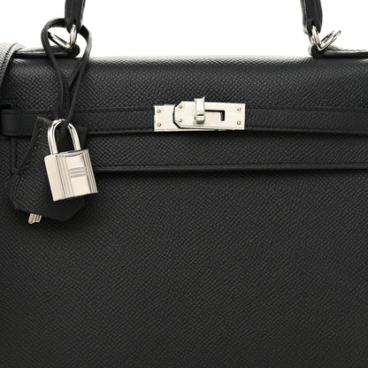Hermes Epsom Kelly Sellier 25 Black 8 of 13
