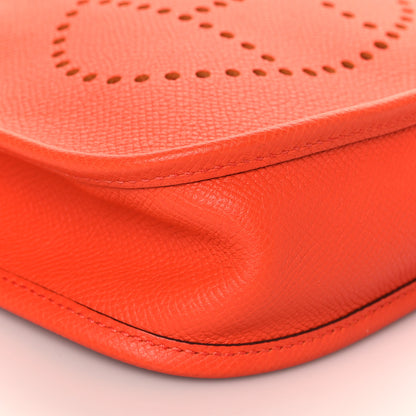 Hermes Epsom Amazone Evelyne TPM Orange Poppy Bleu Zanzibar 9 of 11