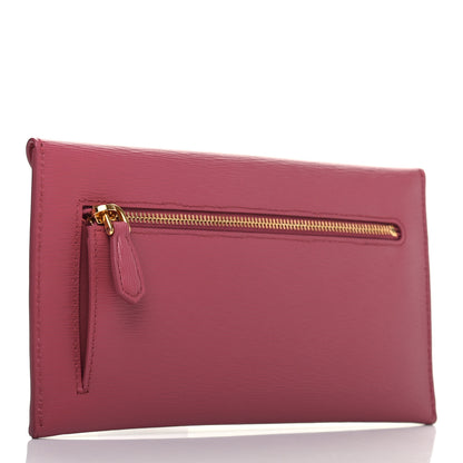 Prada Vitello Move Envelope Wallet Ibisco 2 of 6