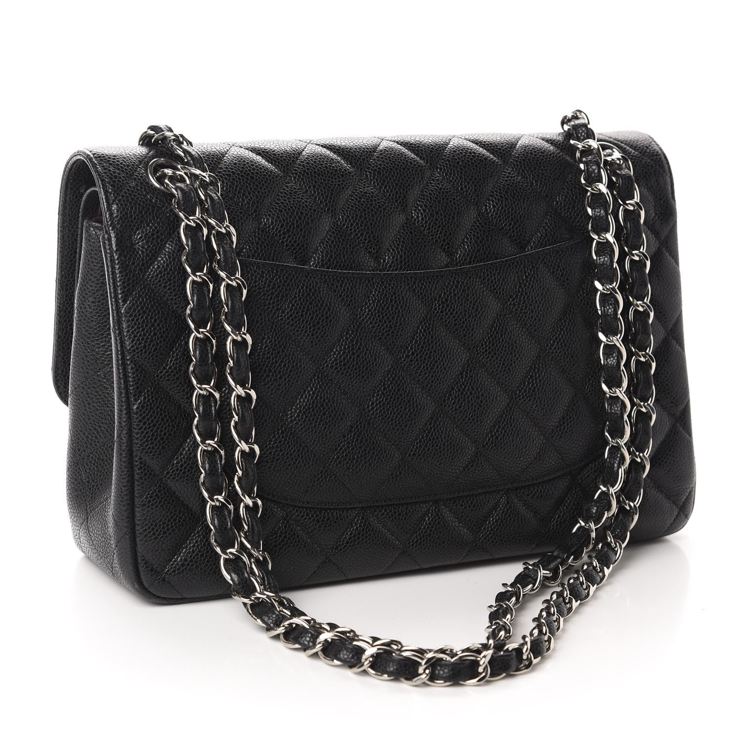 Chanel Caviar Quilted Jumbo Double Flap Black 3 of 11