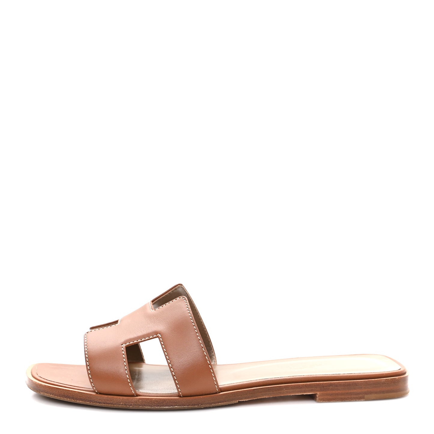 Box Calfskin Oran Sandals 37.5 Gold