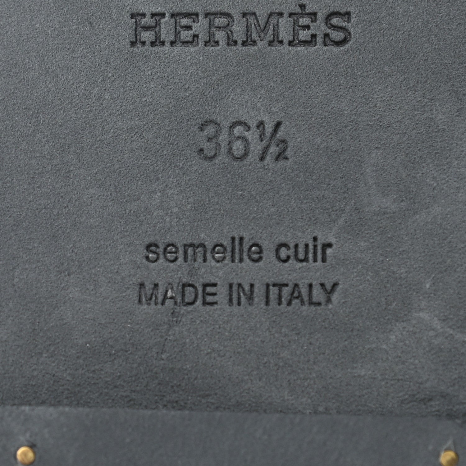 Hermes Calfskin View Sandals 36.5 Black 5 of 6