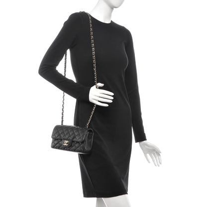 Chanel Caviar Quilted Mini Rectangular Flap Black 2 of 8