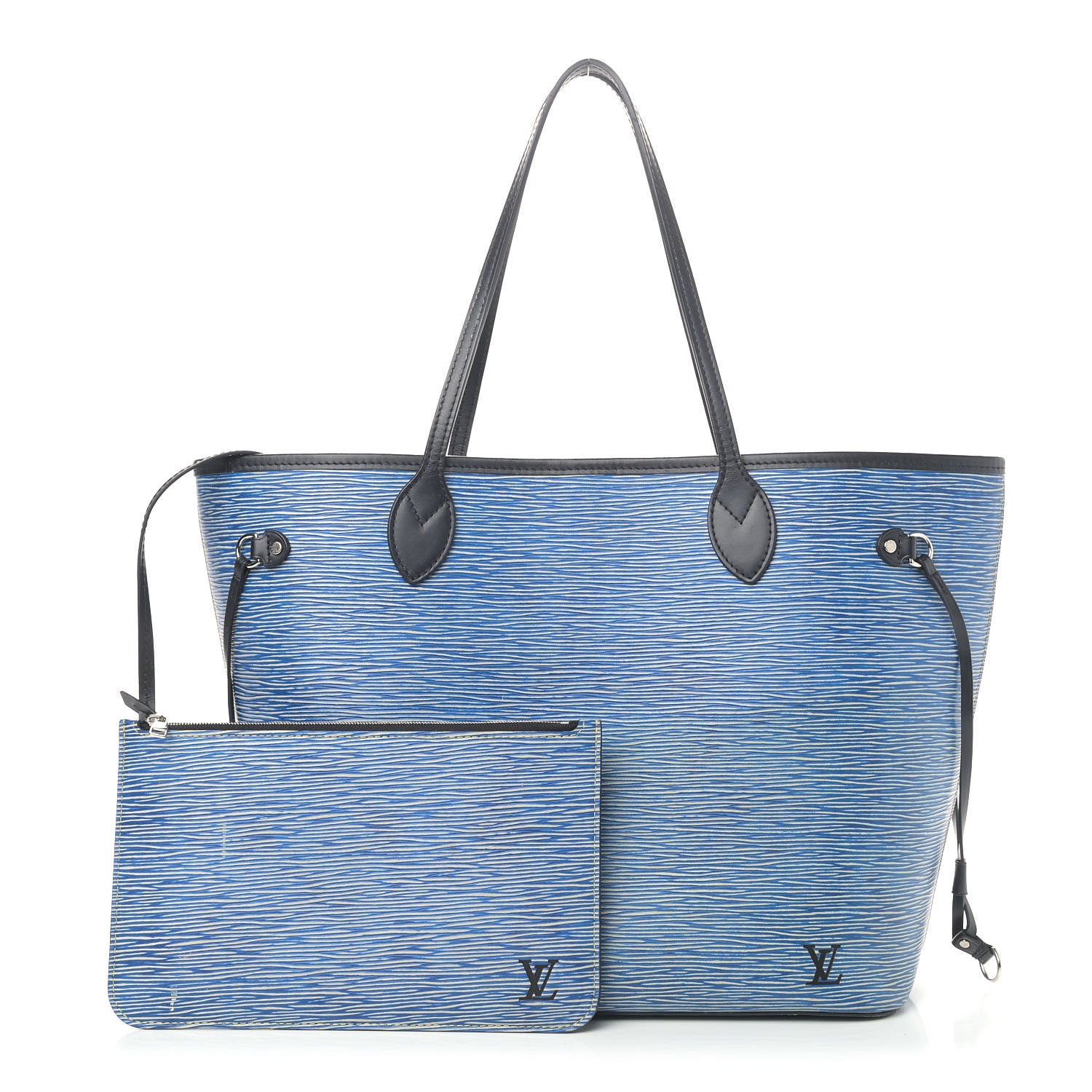 Louis Vuitton Epi Neverfull MM Denim Light 1 of 5