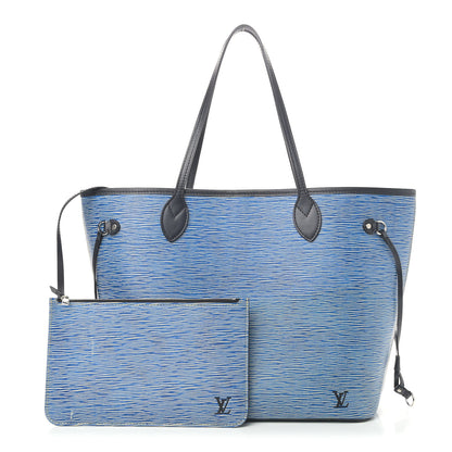 Louis Vuitton Epi Neverfull MM Denim Light 1 of 5