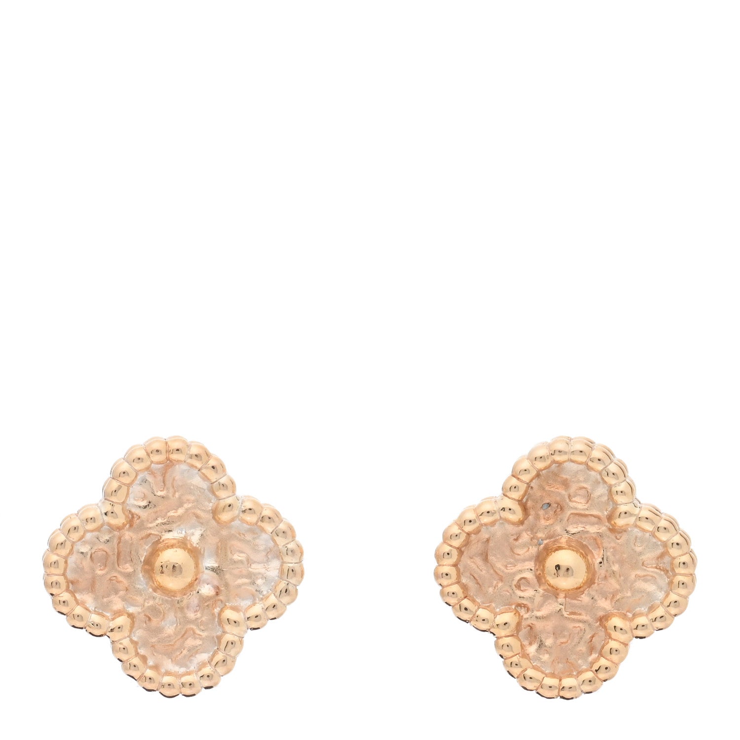 Van Cleef & Arpels 18K Rose Gold Sweet Alhambra Earrings 1 of 6