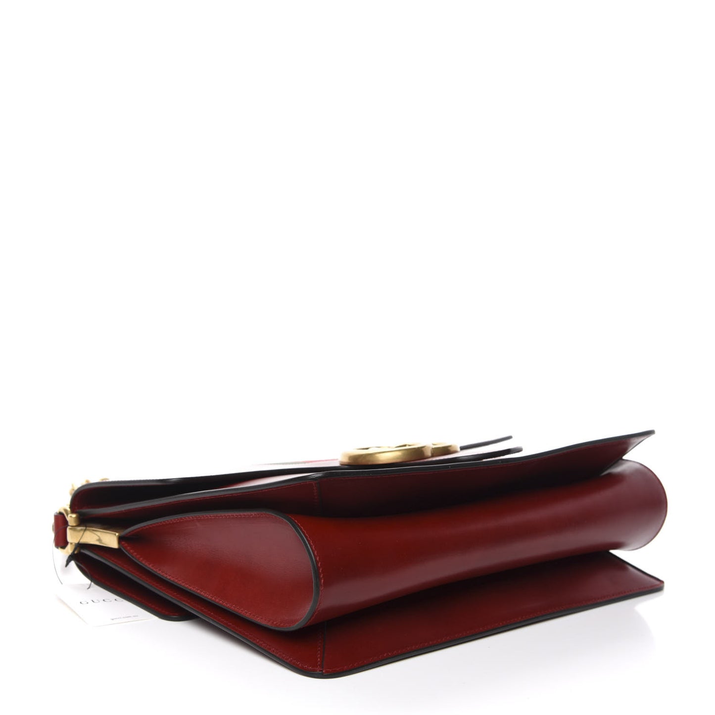 Tuscany Lux Calfskin Web GG Marmont Shoulder Bag Red
