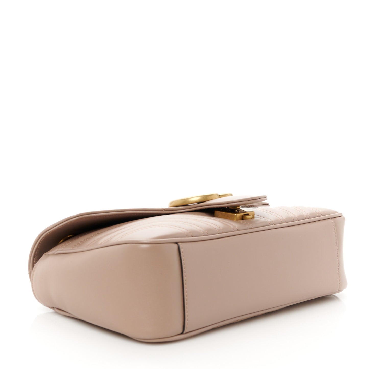 Calfskin Matelasse Small GG Marmont Shoulder Bag Porcelain Rose