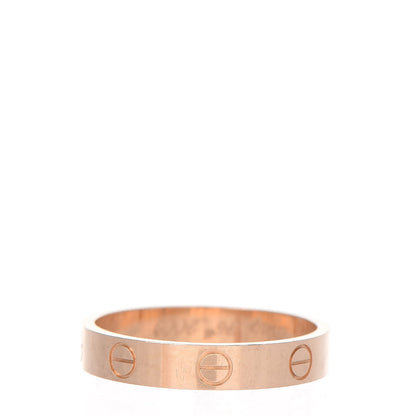 Cartier 18K Yellow Gold 3.5mm LOVE Wedding Band Ring 56 7.5 3 of 5