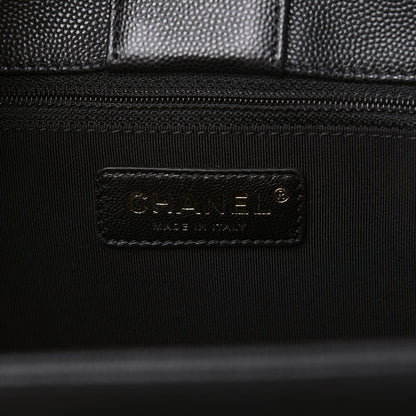 Chanel Caviar Quilted In Out Flap Shopping Tote Black 8 of 11