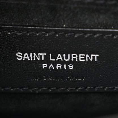 Saint Laurent Coated Bark Calfskin Medium Monogram Sunset Black 6 of 10