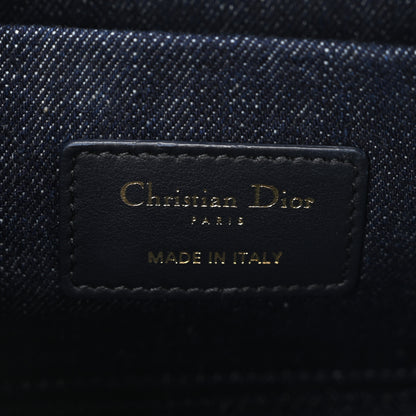 Christian Dior Denim Flowers Cannage Medium Lady D-Joy Blue 6 of 10