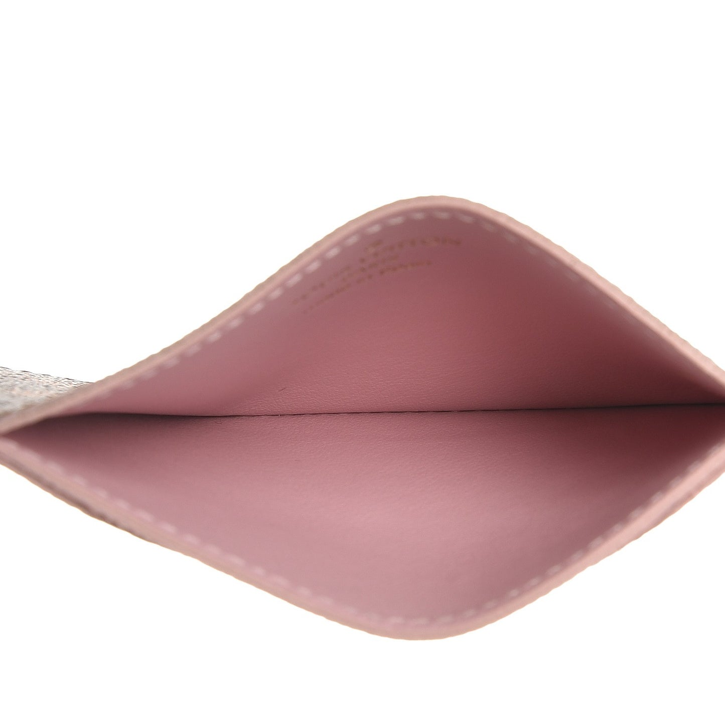 Damier Ebene Caissa Card Holder Rose Ballerine