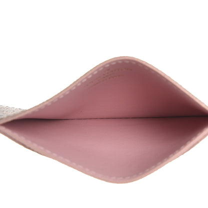 Louis Vuitton Damier Ebene Caissa Card Holder Rose Ballerine 5 of 8
