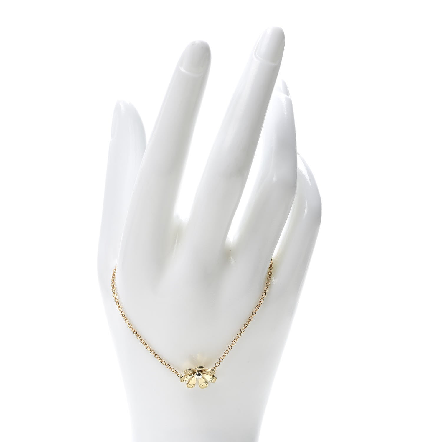 Tiffany 18K Yellow Gold Sterling Silver Return to Daisy Chain Bracelet 2 of 7