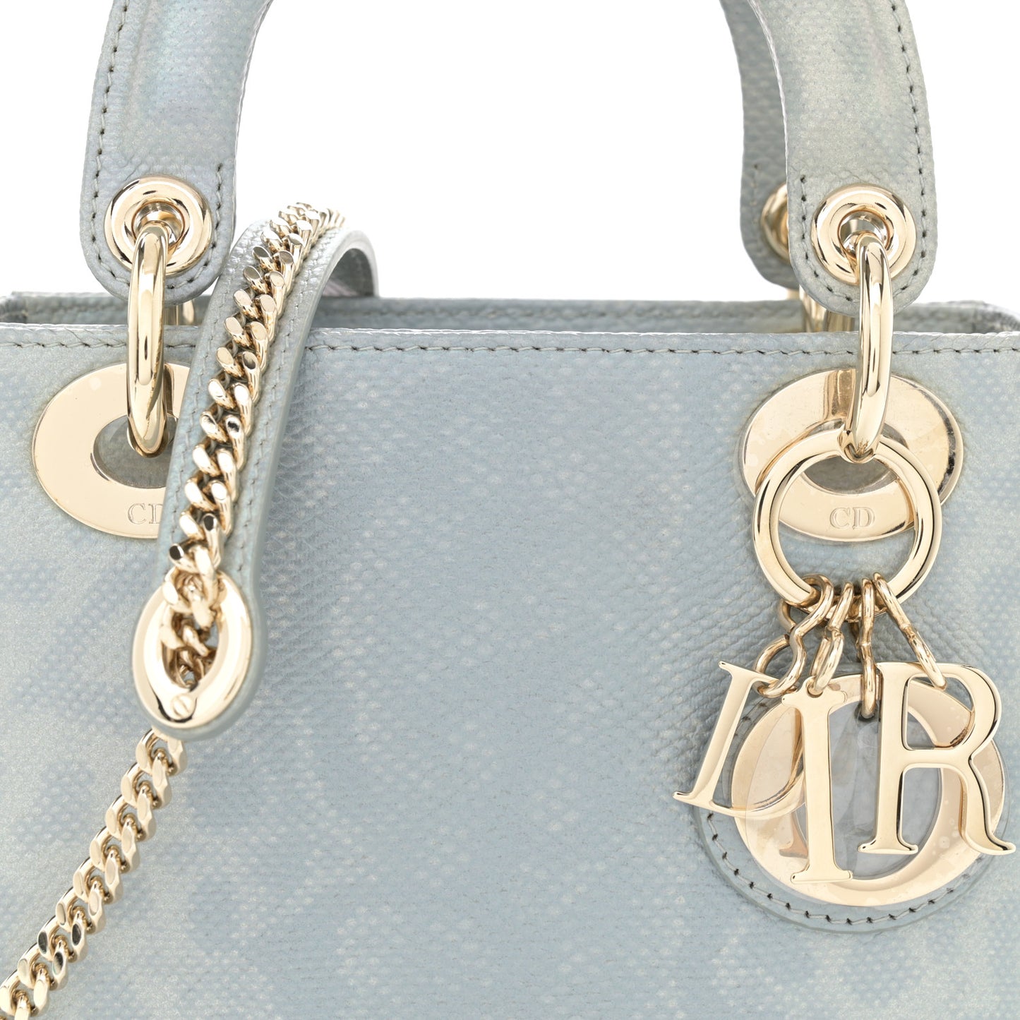 Karung Gradient Mini Lady Dior Blue