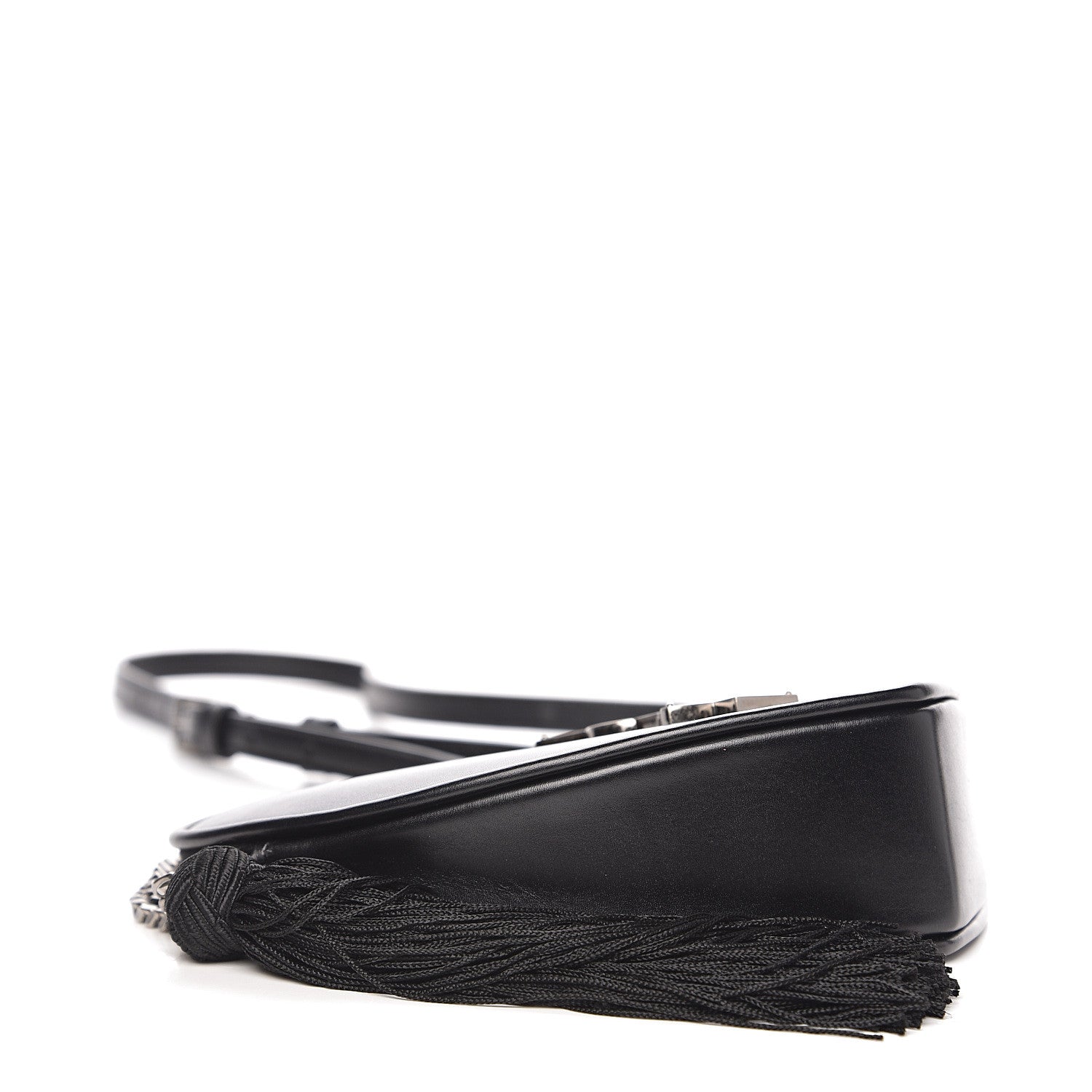 Saint Laurent Calfskin Heart Monogram Crossbody Black 3 of 7