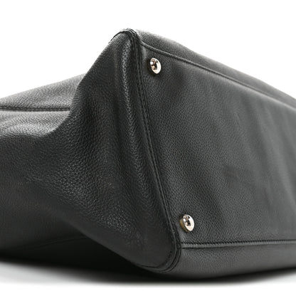 Chanel Calfskin Cerf Executive Shopper Tote Black 9 of 11