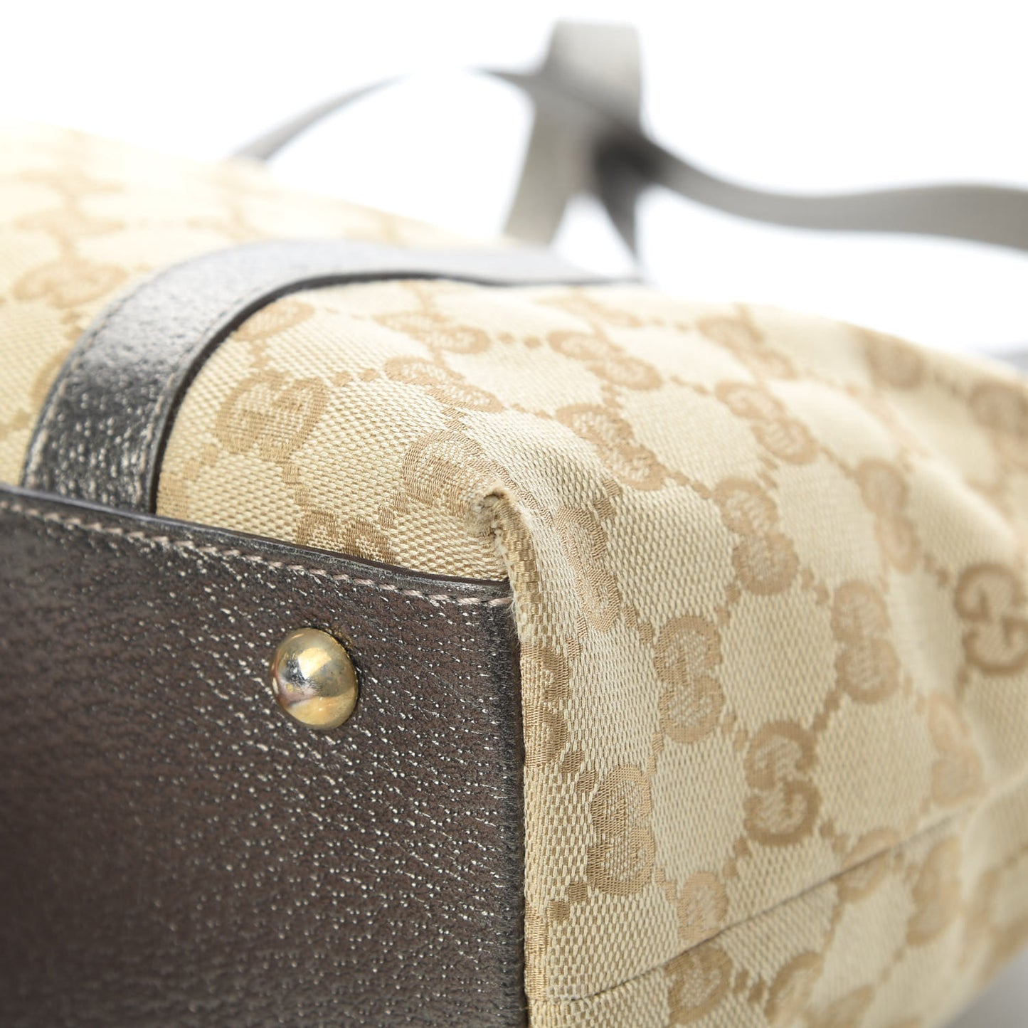 Monogram Medium Abbey Tote Dark Brown